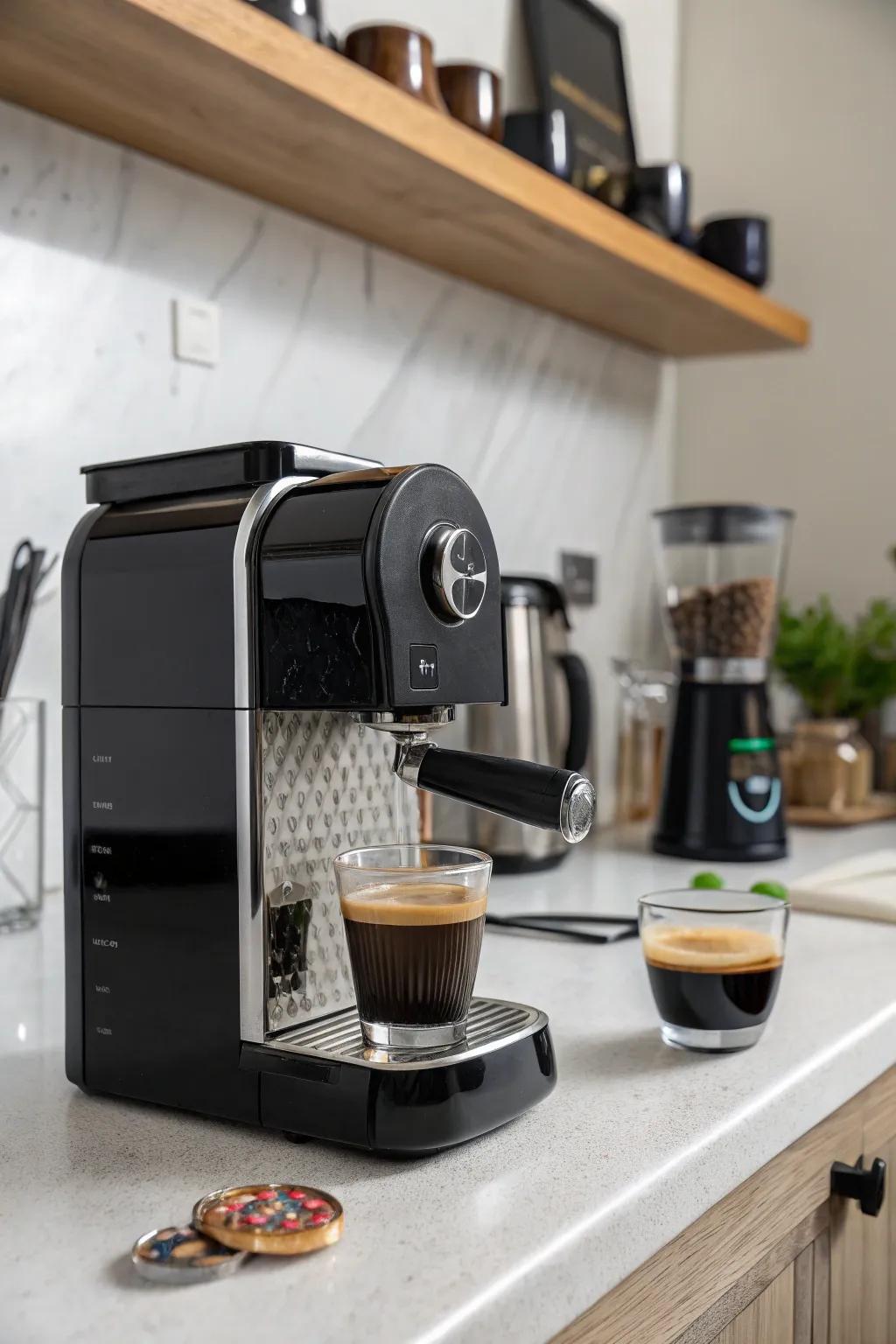 Enjoy simple, caf&eacute;-quality espresso at home.