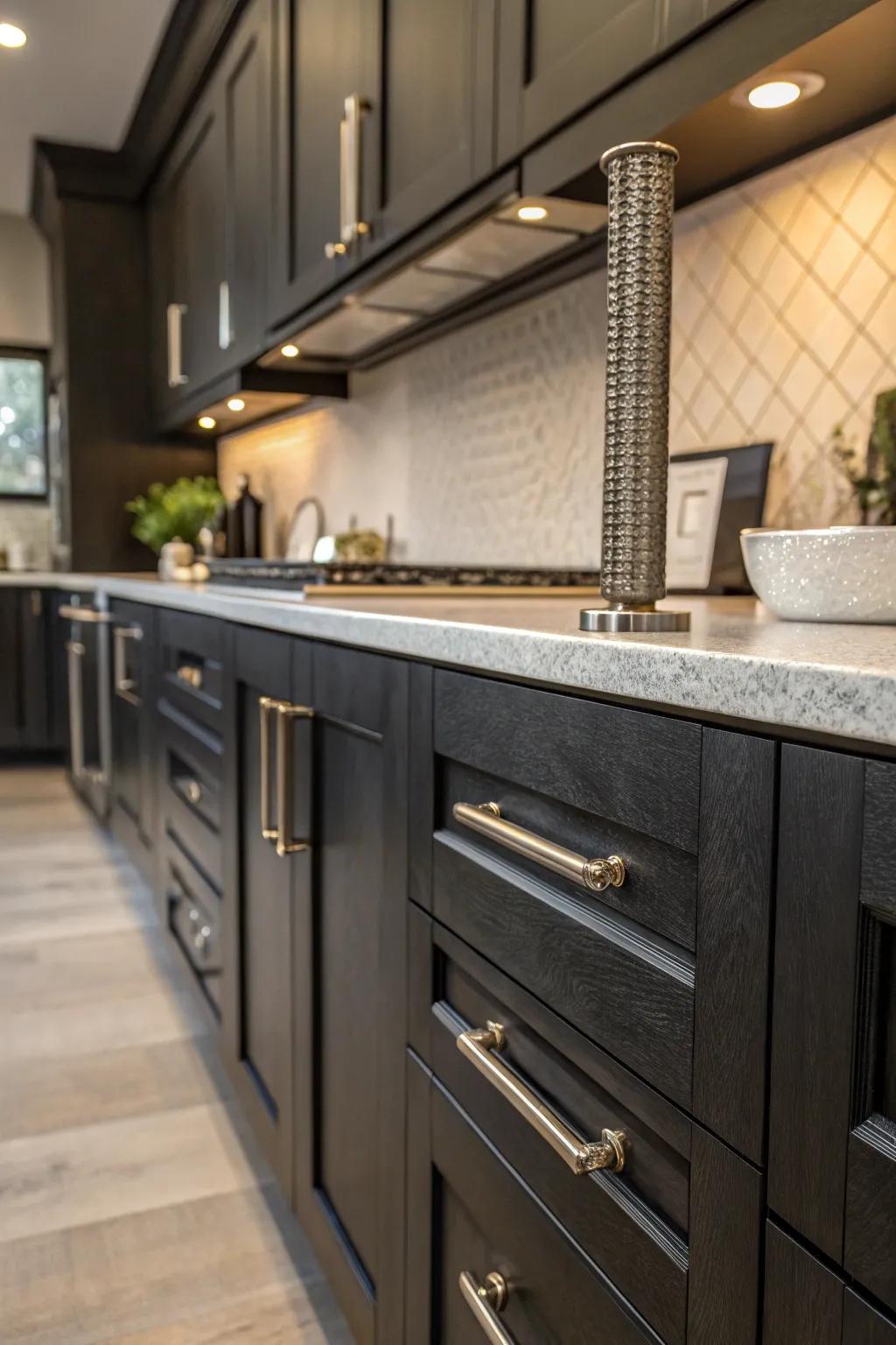 Textured metal styles that add depth and tactile interest.