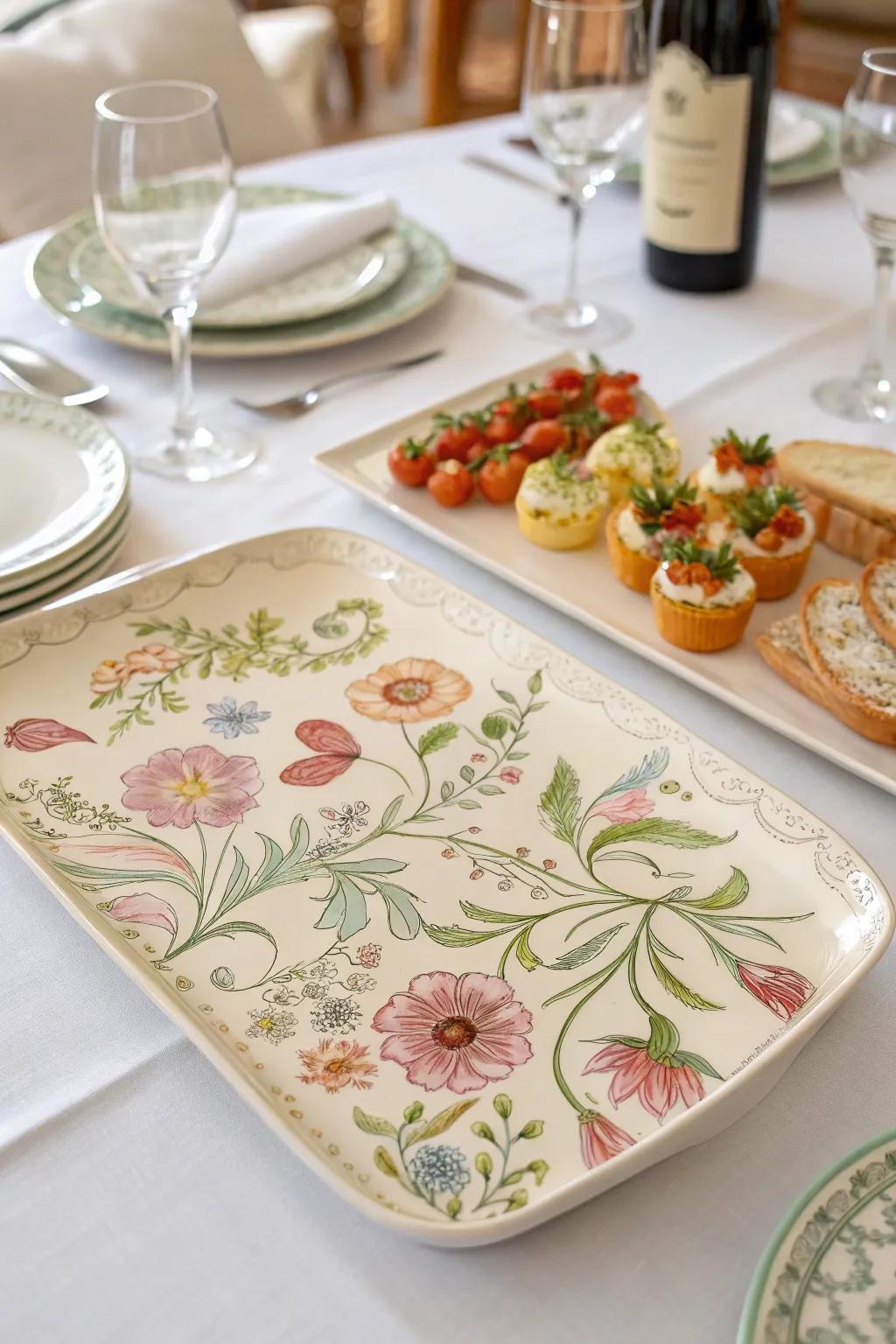 Artistic serving dishes that make a statement.