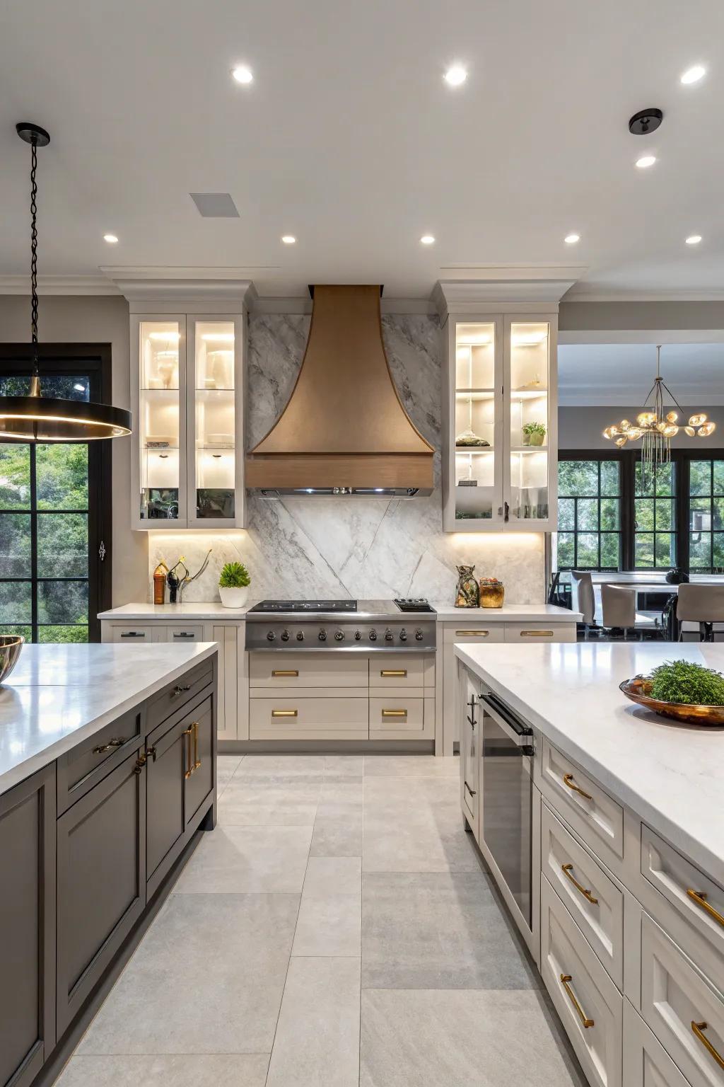 A vent system that stands out as a design highlight.