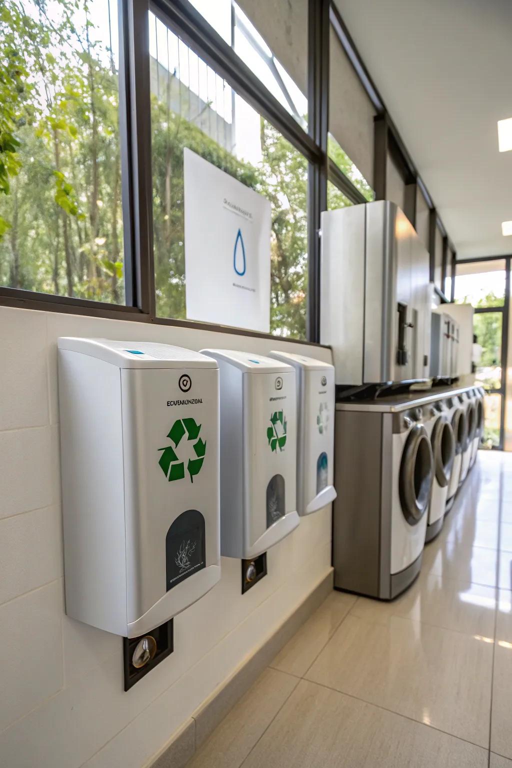 Environmentally-conscious dispensers offer a sustainable and stylish remedy.