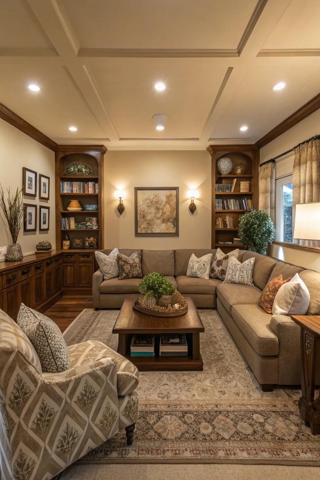 Balanced arrangement creates balance and harmony.