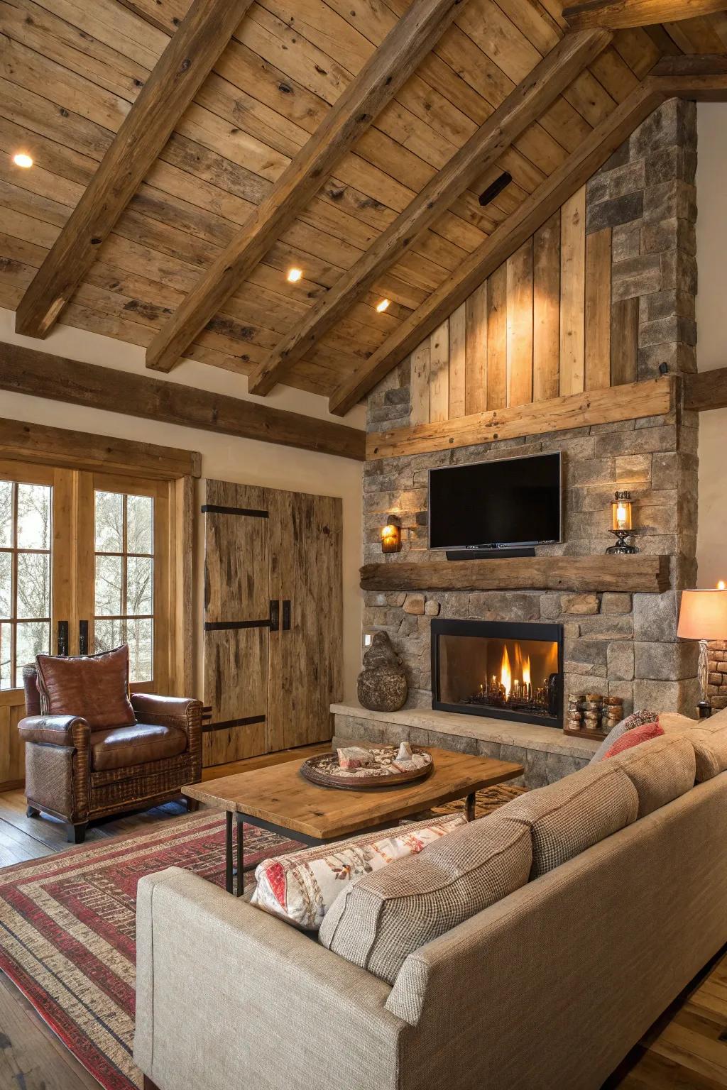 Countryside pieces create a warm, inviting space.