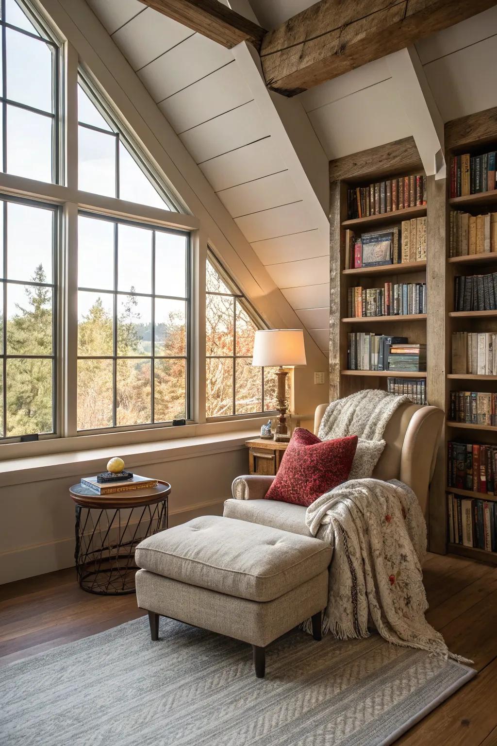 Establish a personal retreat with a reading nook.