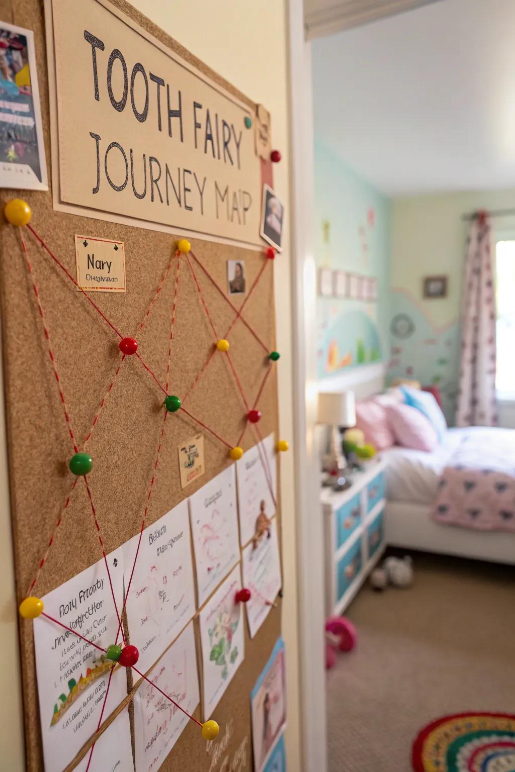 Follow the route around the classroom.