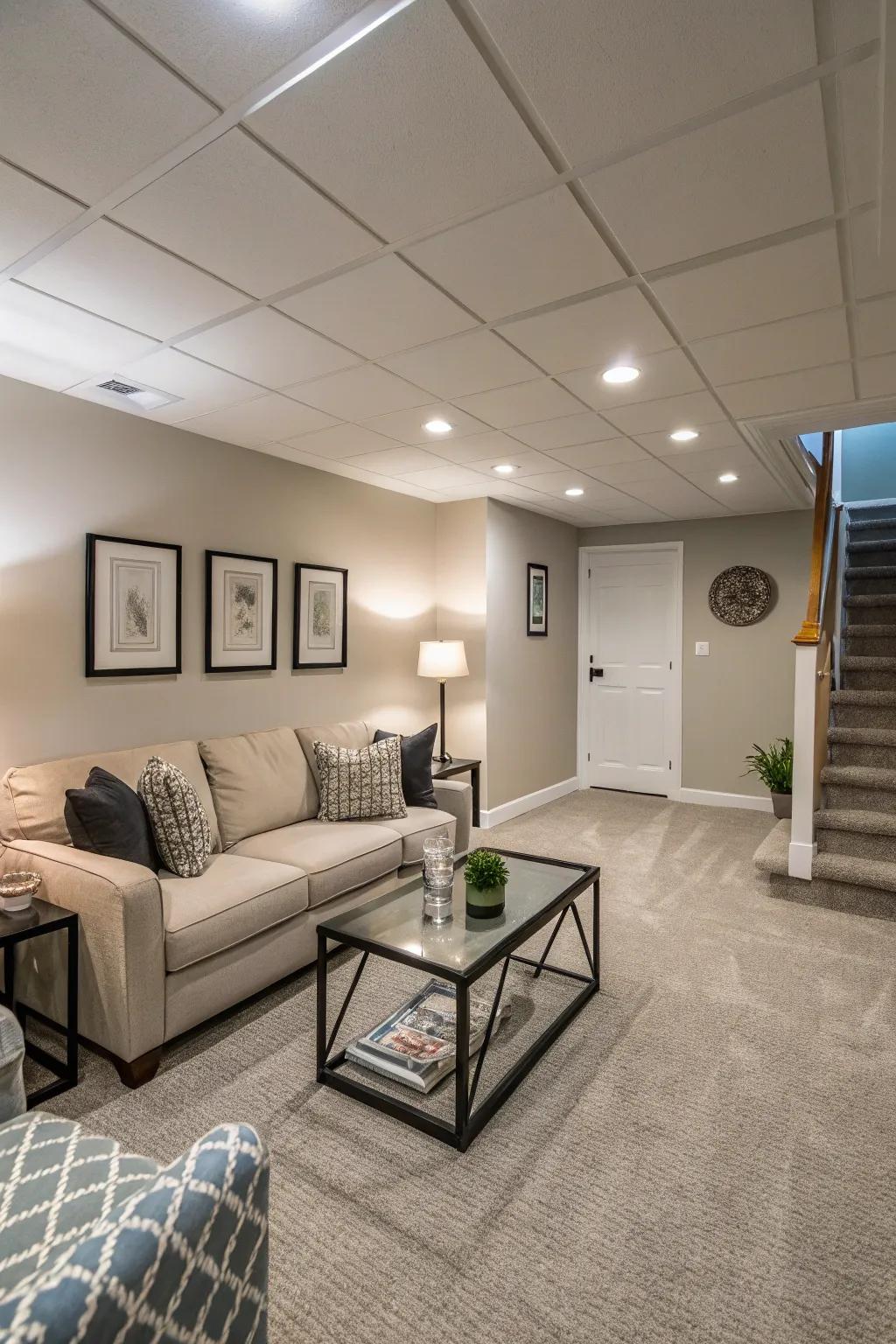 Smaller furniture creates a sense of openness.