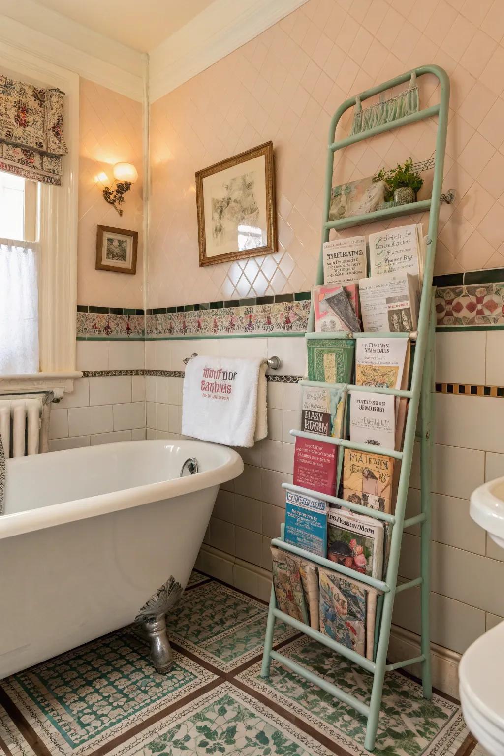 Vintage racks add character.