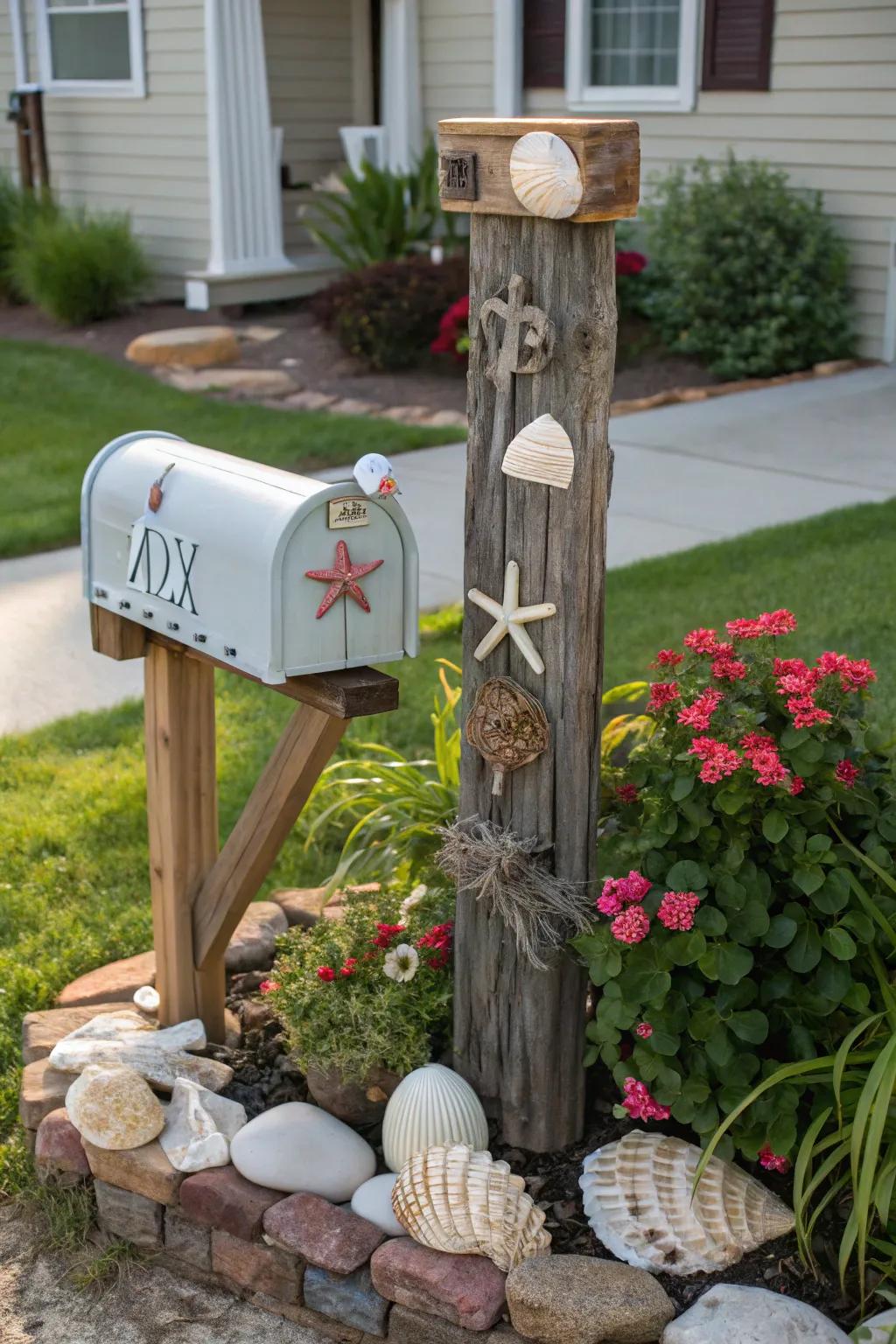 Show off your style with themed decorations around your mailbox.