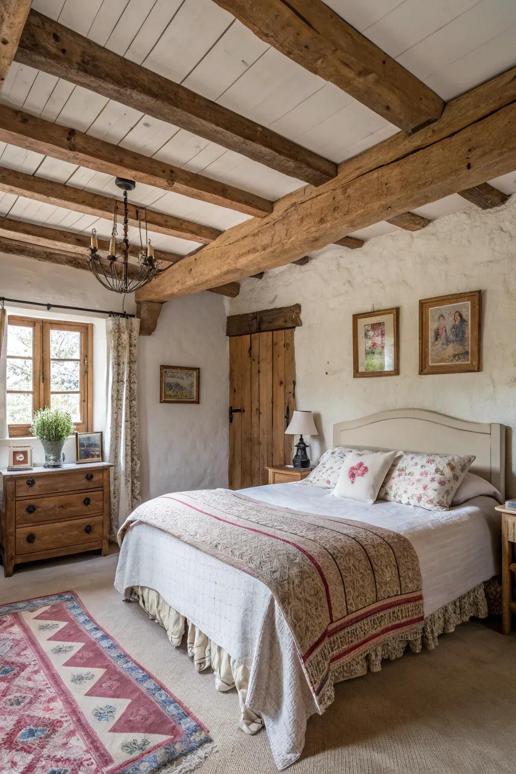 Authentic farmhouse feel achieved by celebrating imperfections