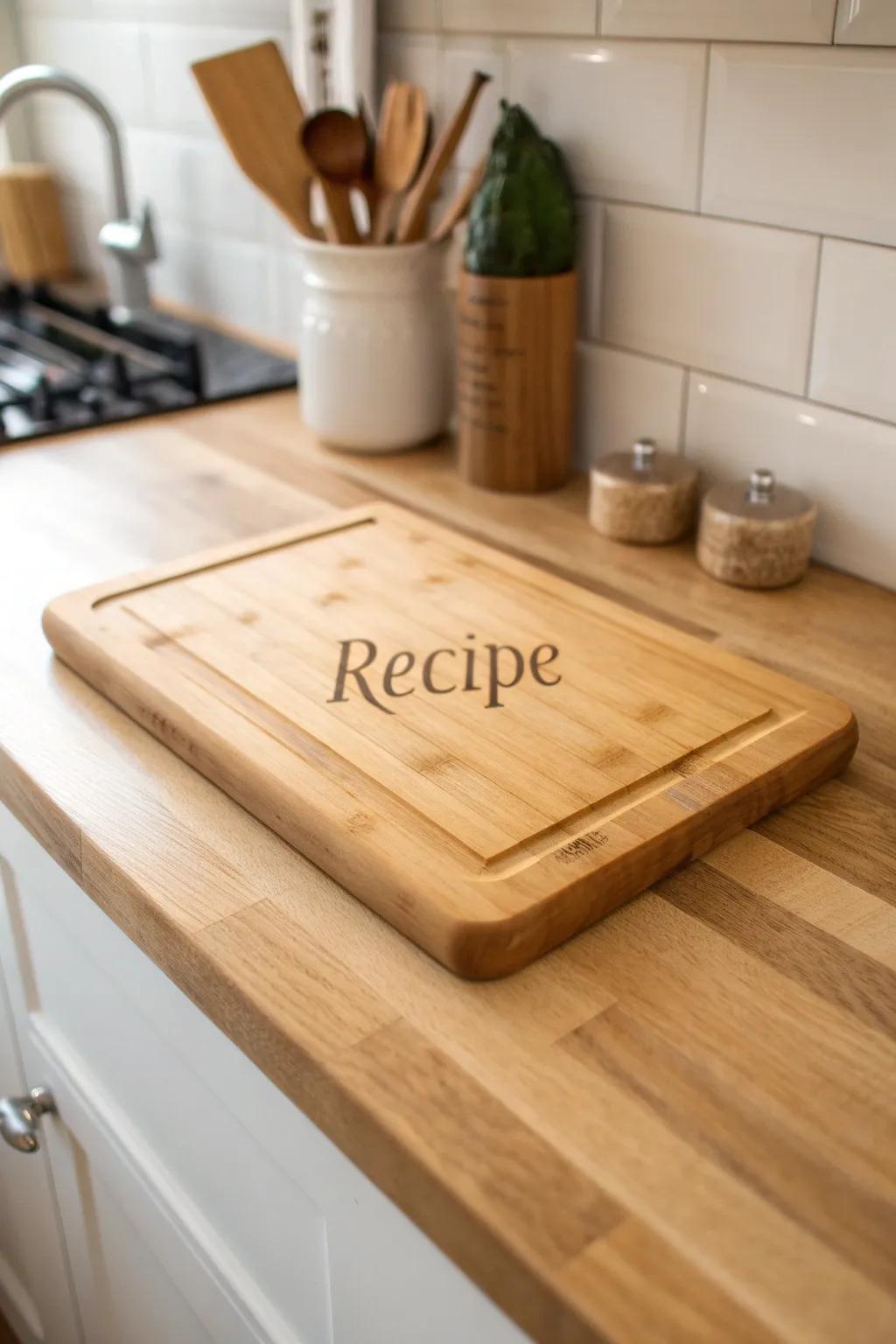 Recipe cutting boards save traditions.