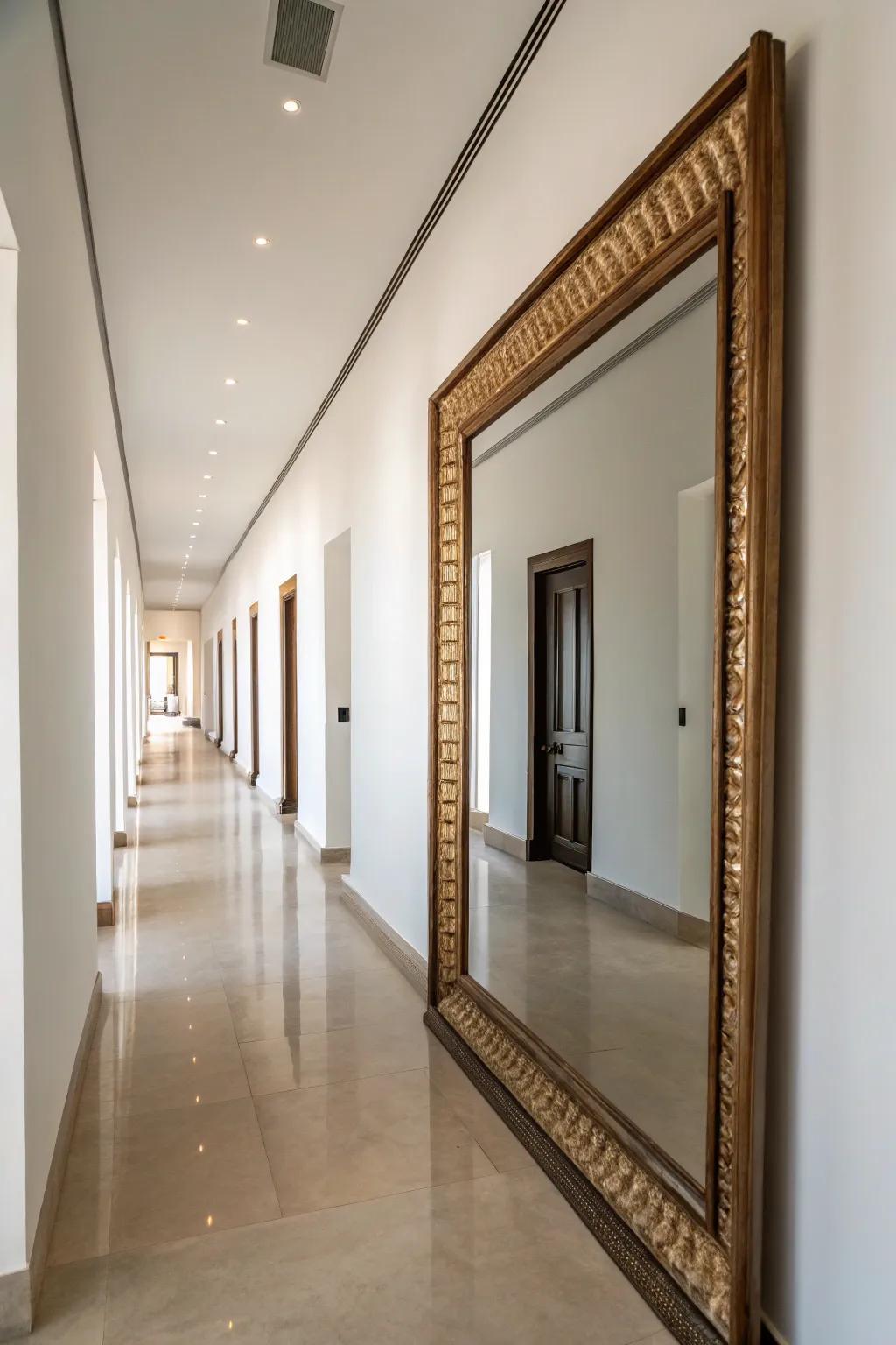 Reflectors enhance the perception of space in minimalist settings.