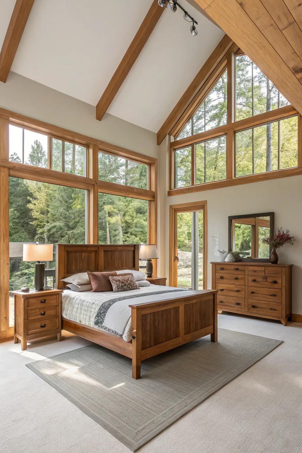 An unrestricted space enhances the flow of the room.