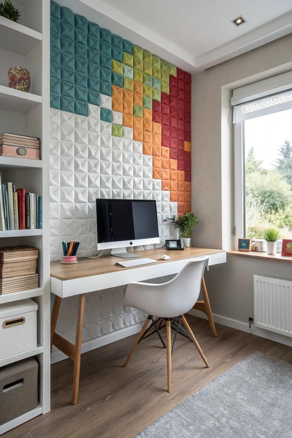Foam pieces present a soft, lightweight mosaic choice.