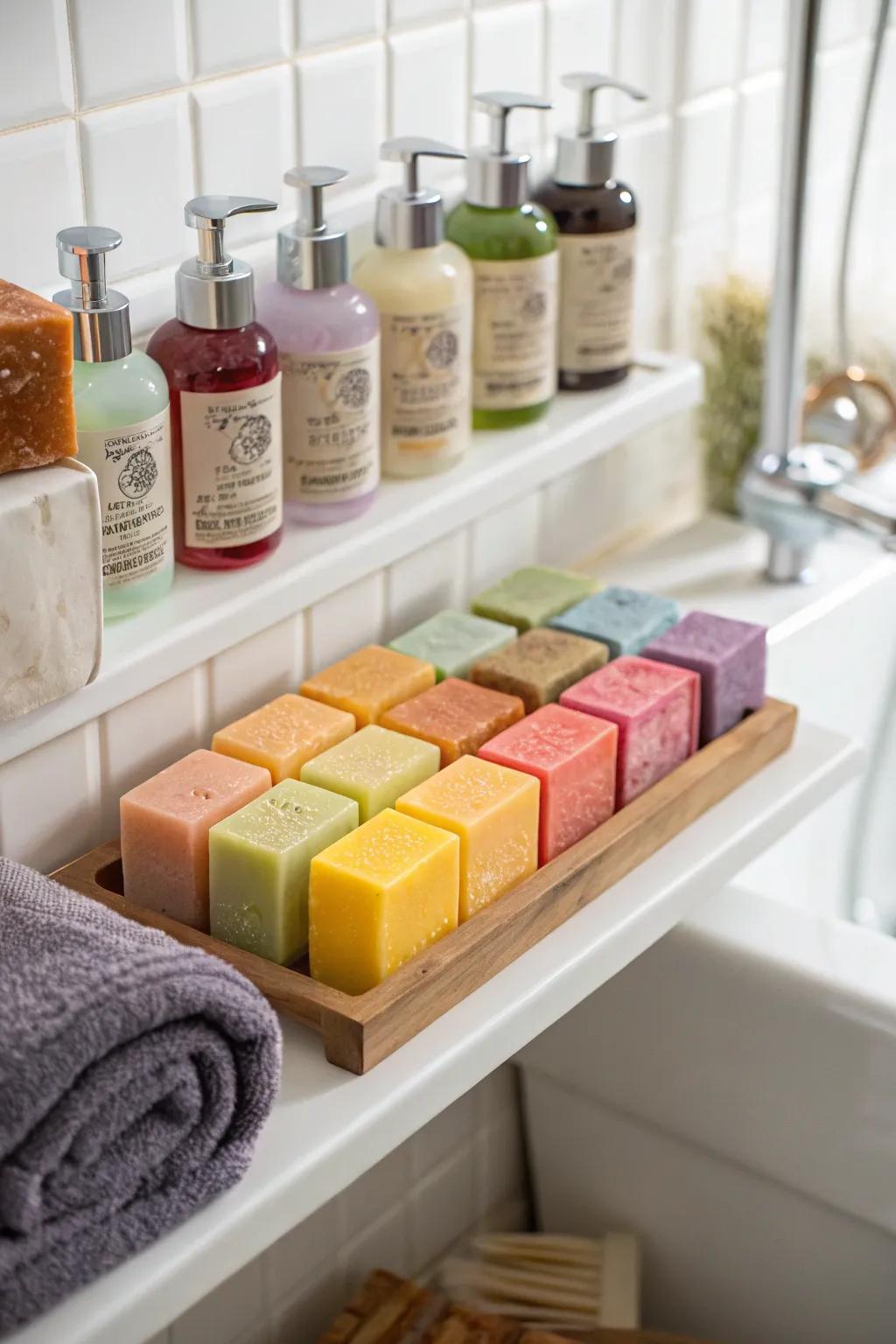 An artisan soap collection introducing luxury to bath time.