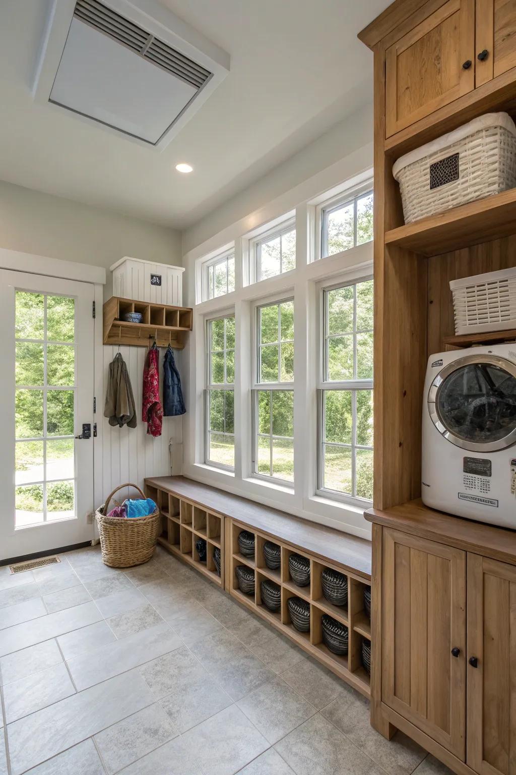 Ventilation that keeps your entryway pleasant and airy.