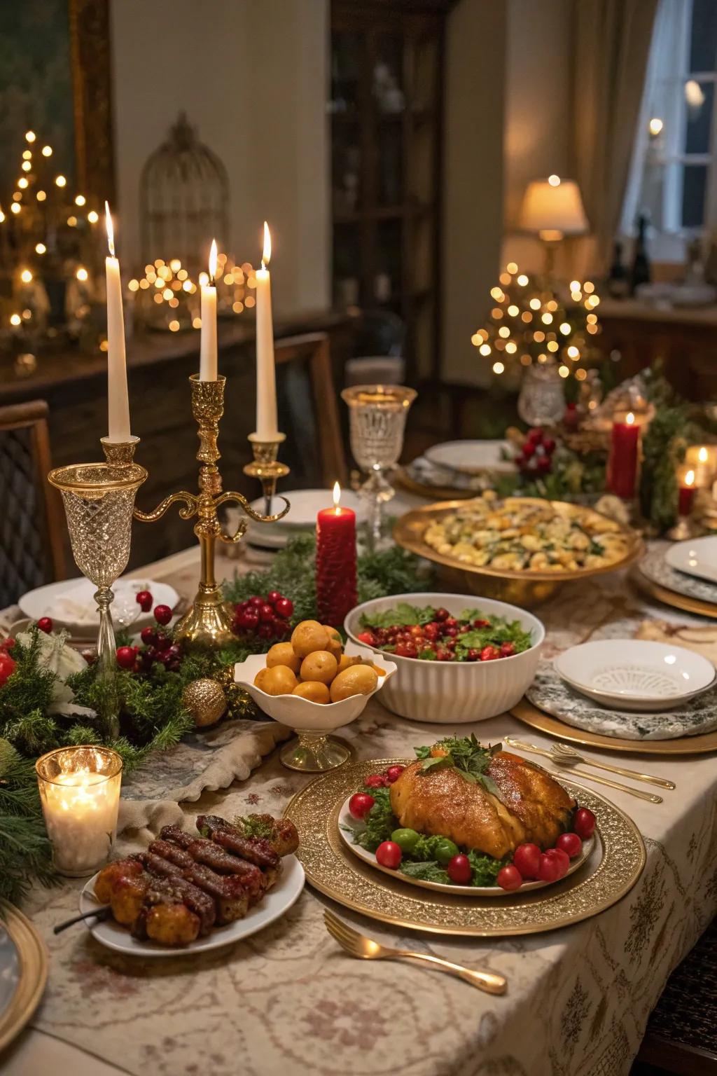 A big feast for Twelfth Night.