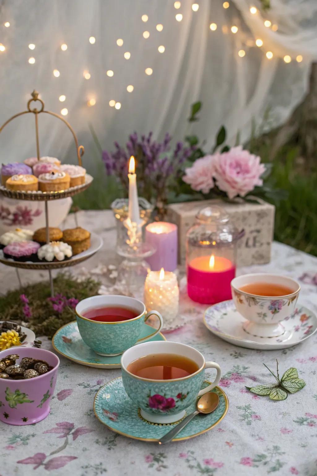 Enjoy an enchanting beverage party in a magical setting.
