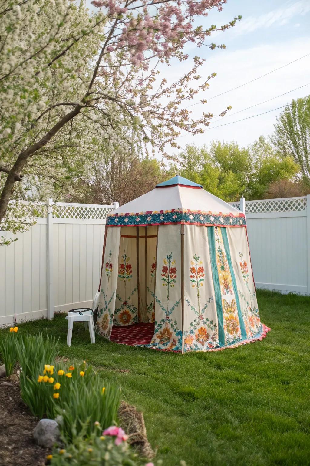 A changing tent offering convenience and flexibility for any occasion.