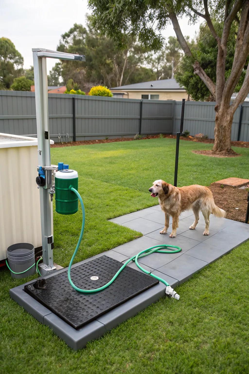 Keep your home clean with an outdoor cleaning station.