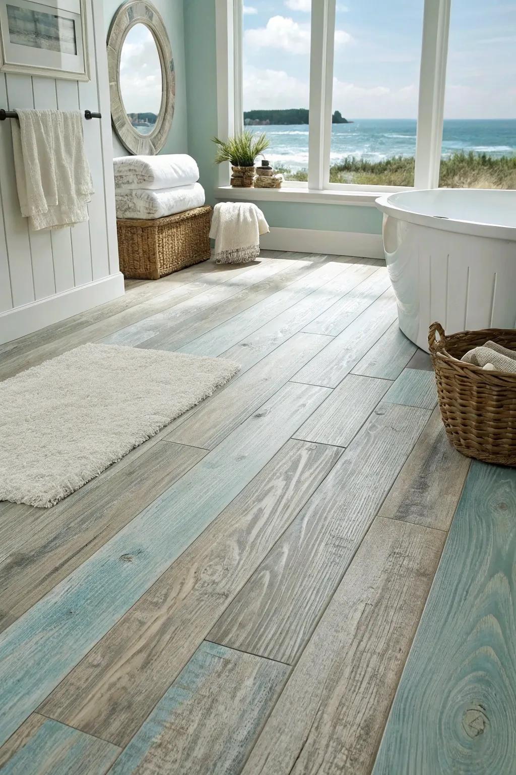 Bring coastal vibes house with cool tones that reflect the serene beauty of the ocean.