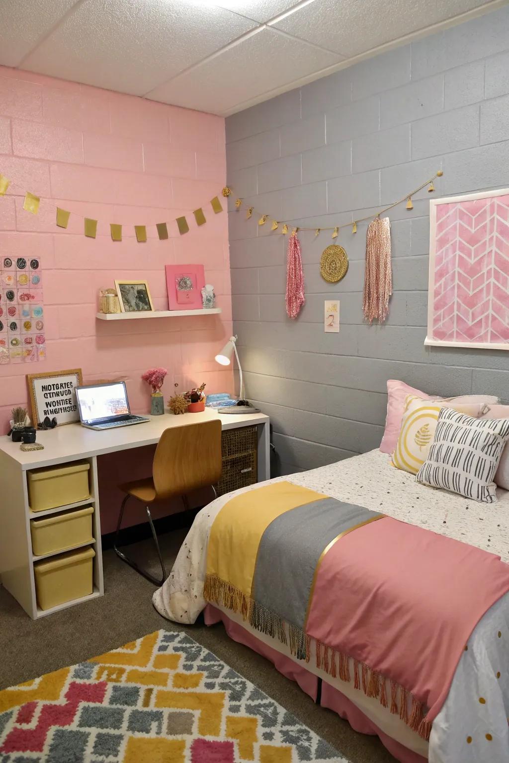 Contrast colors create a harmonious and engaging visual effect.