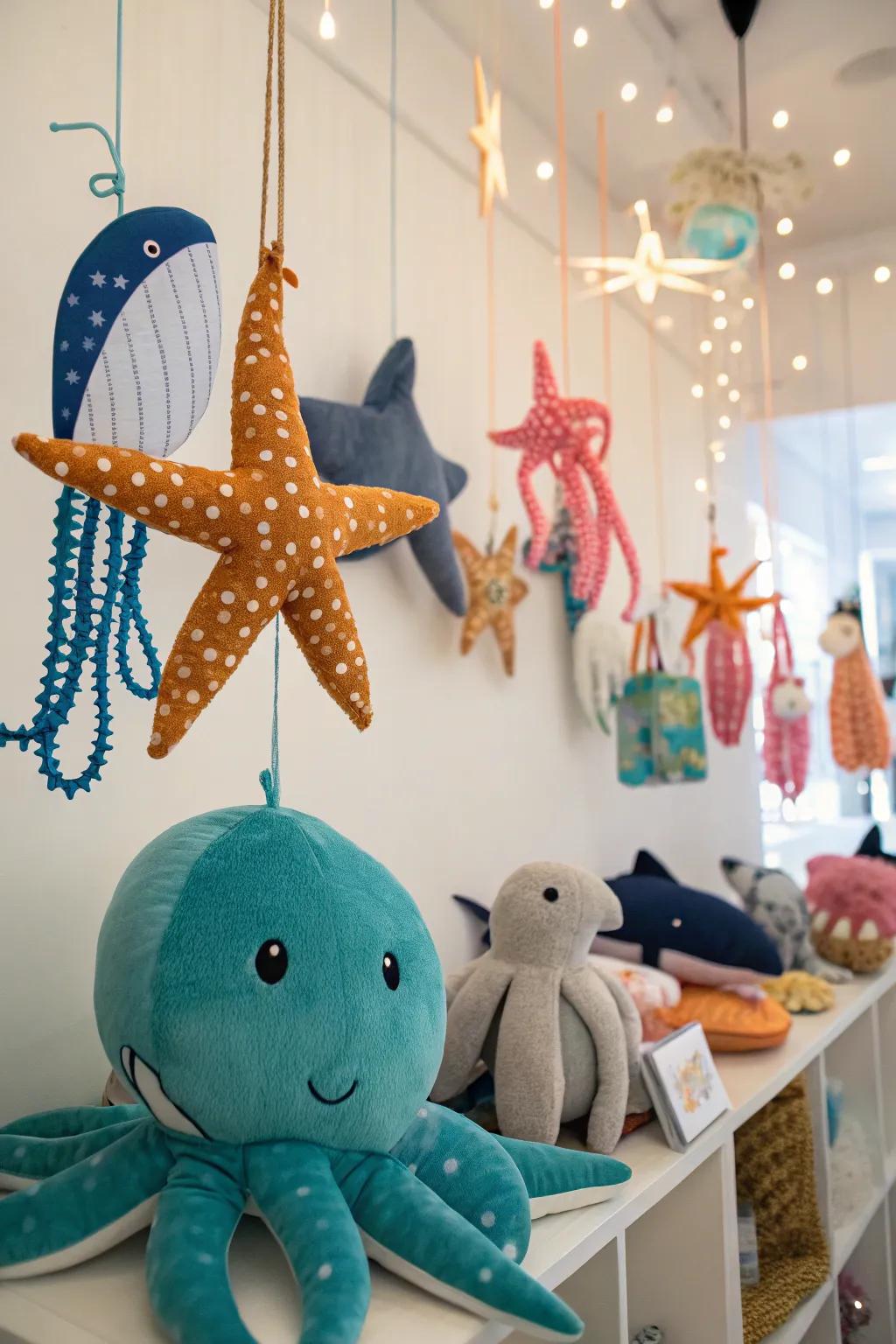 Revitalize the ocean using captivating marine creatures.