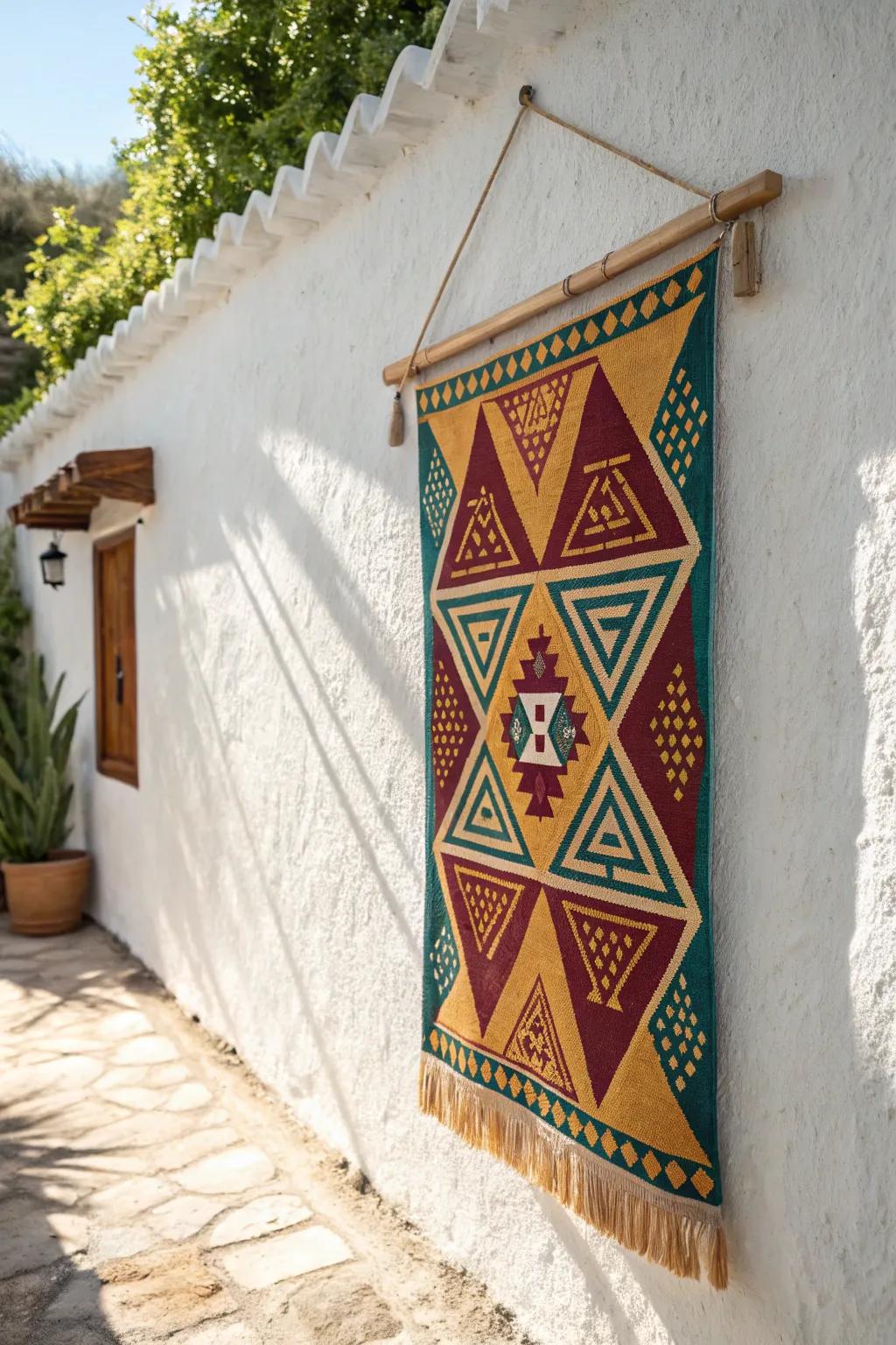 Transform your area with the appeal of angular prints &ndash; where ease meets boldness.