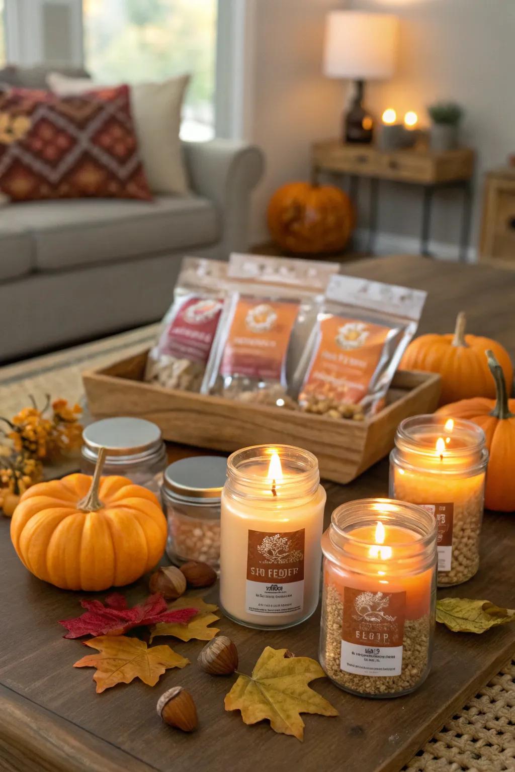 Pumpkin spice favors to express gratitude towards your esteemed guests.