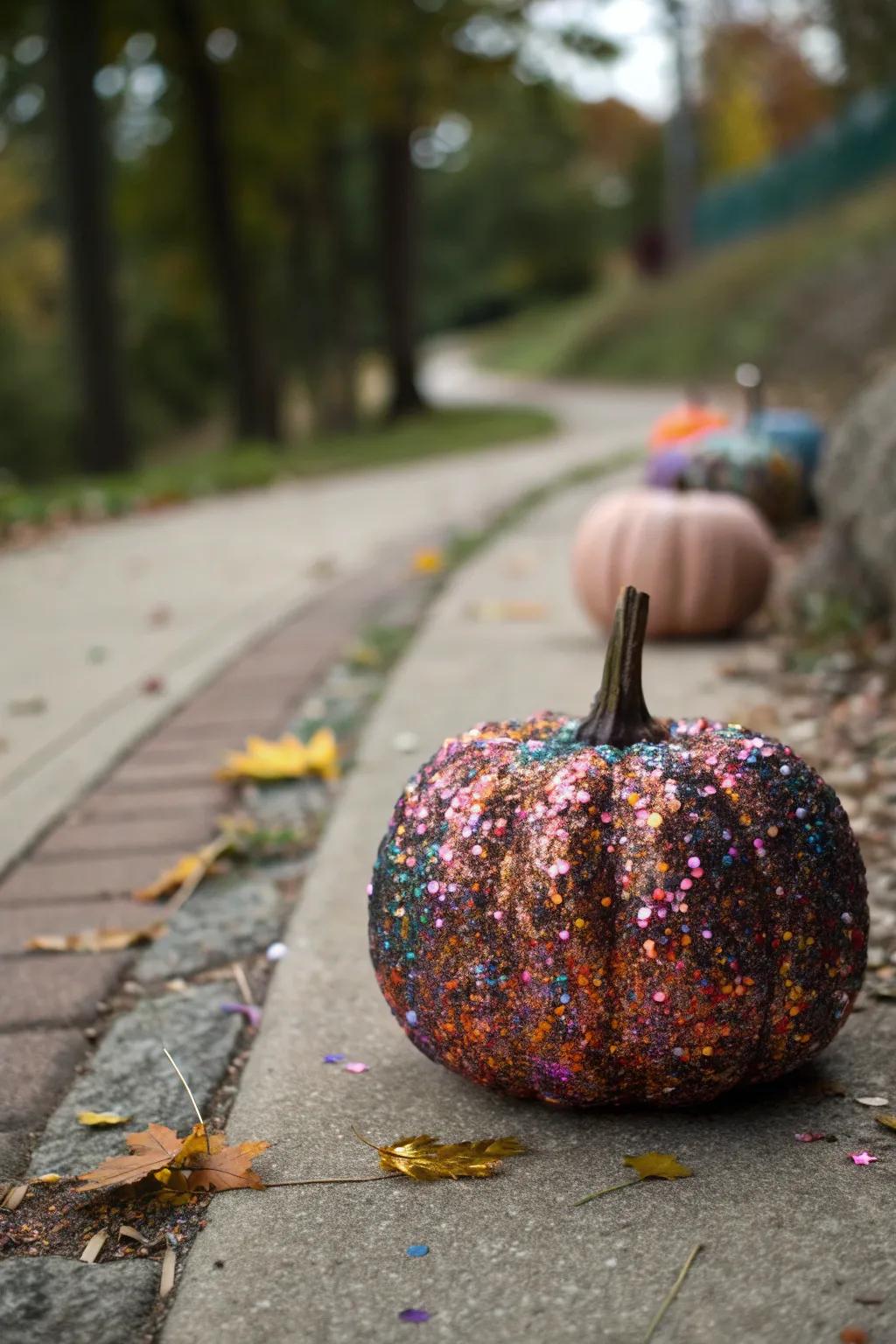 An aerial burst-inspired sparkle gourd that dazzles in the night.