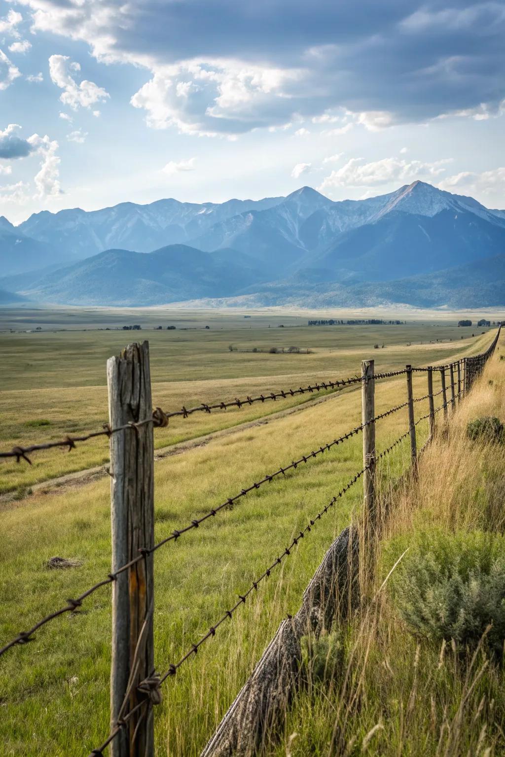 Spiked wire dividers offer security and tradition.