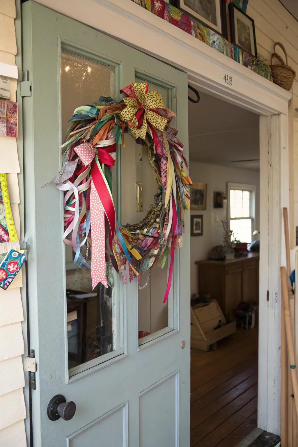 A diverse wreath for a personalized decor expression.