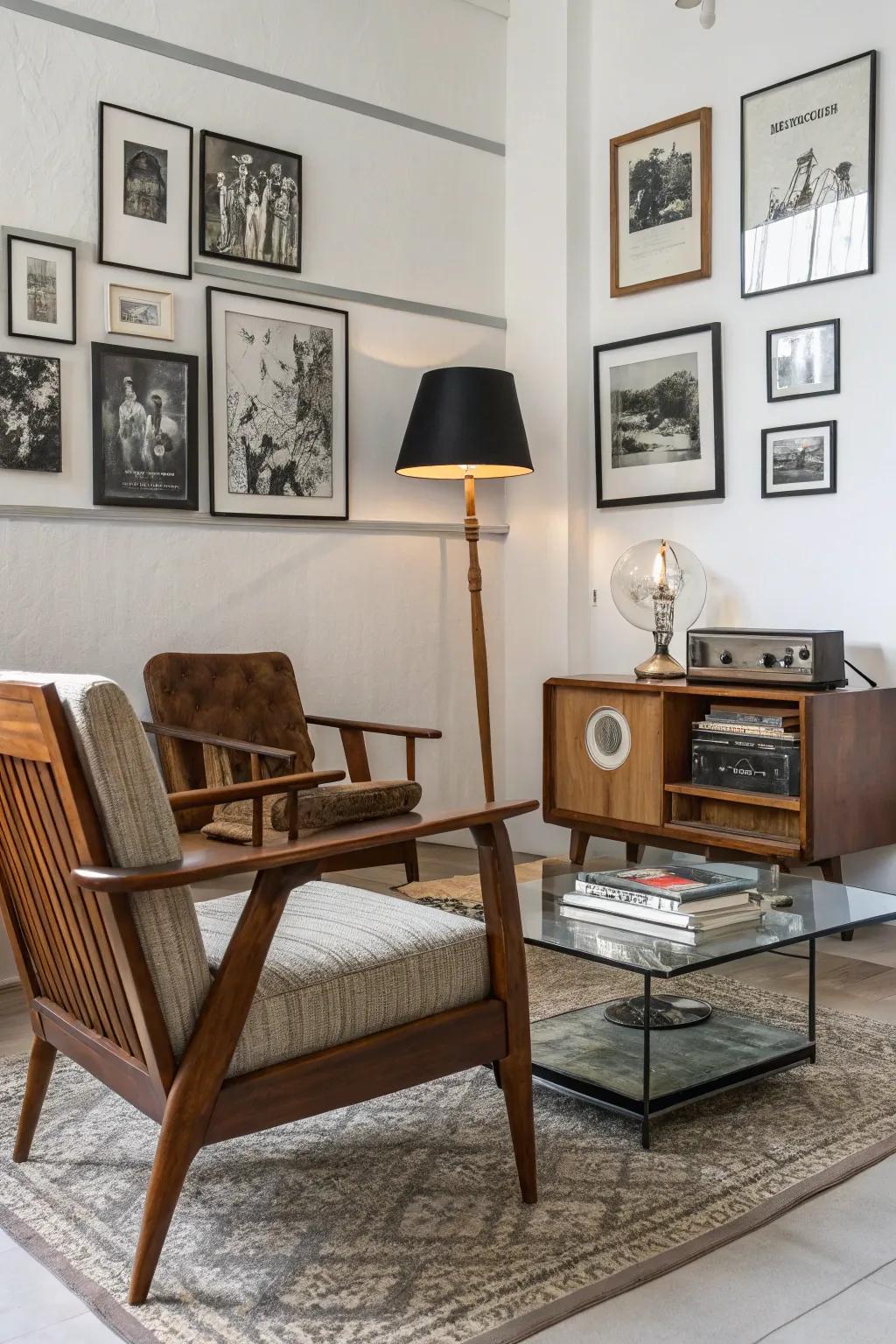 A room enriched with timeless treasures that bring personality and charm.