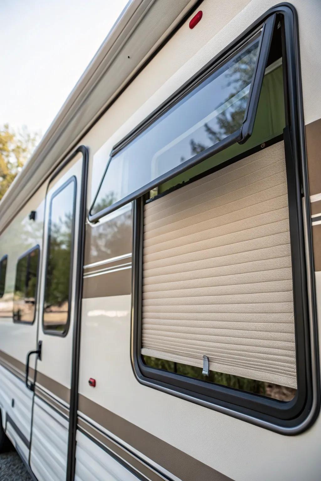 Multilayer shades offer insulation and energy efficiency.