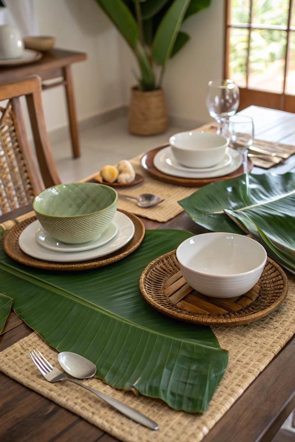 Festive table settings enhance any dining experience.
