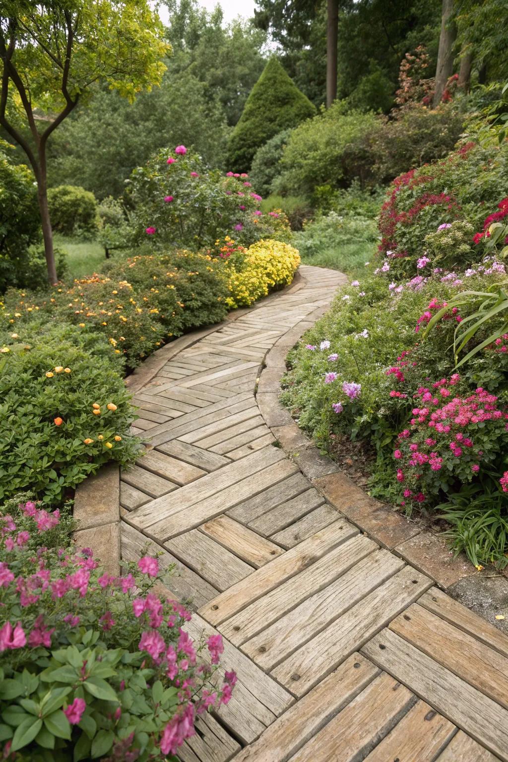 Timber-look setts provide the comfort of timber with resilience.