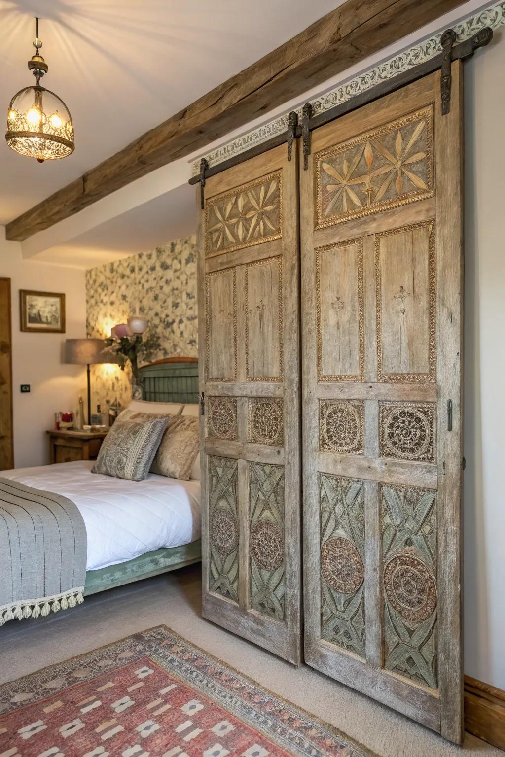 Classic doors delivering a touch of history.