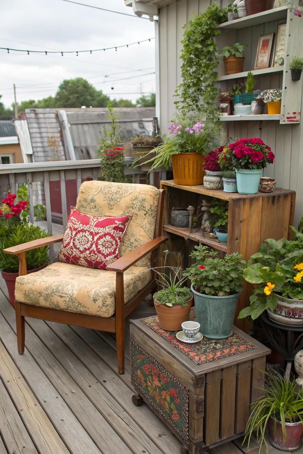 Thrift finds bring unique charm and budget-friendly style.