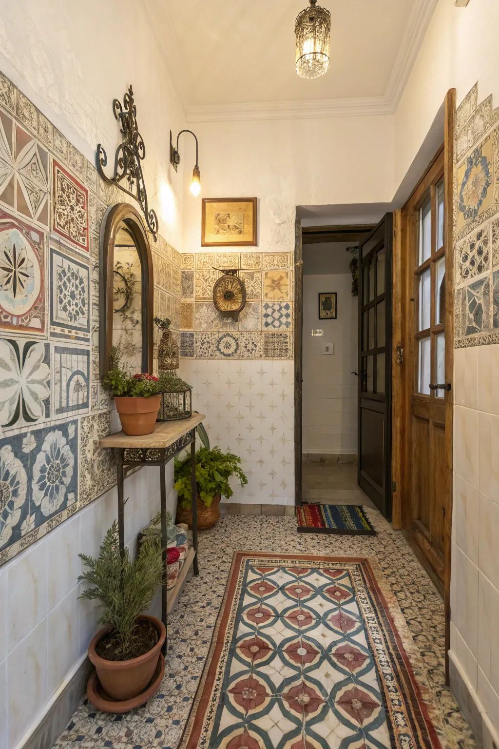 Inviting Texture Combo for a Sensory Entryway