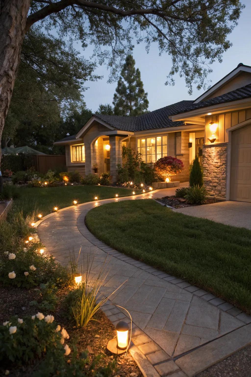 Illumination enhances safety and atmosphere in your front garden.