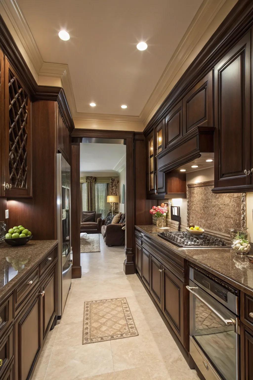 Dark Umber contributes a hint of sophistication and drama.