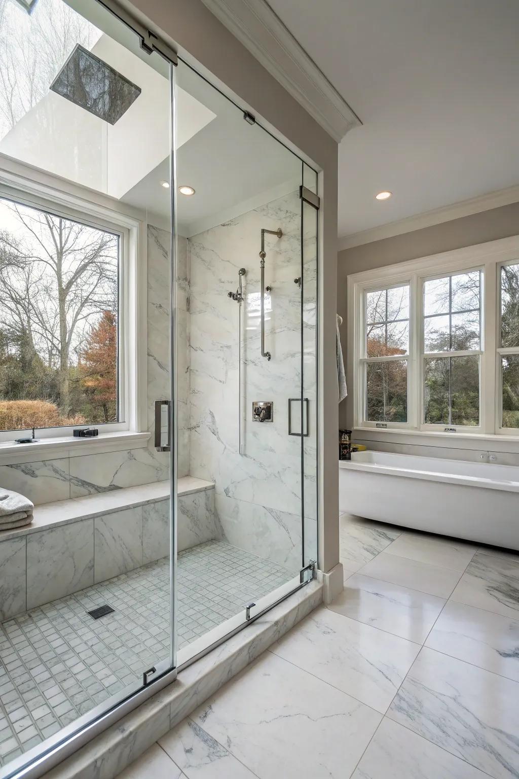 Make a statement with full-height glass.