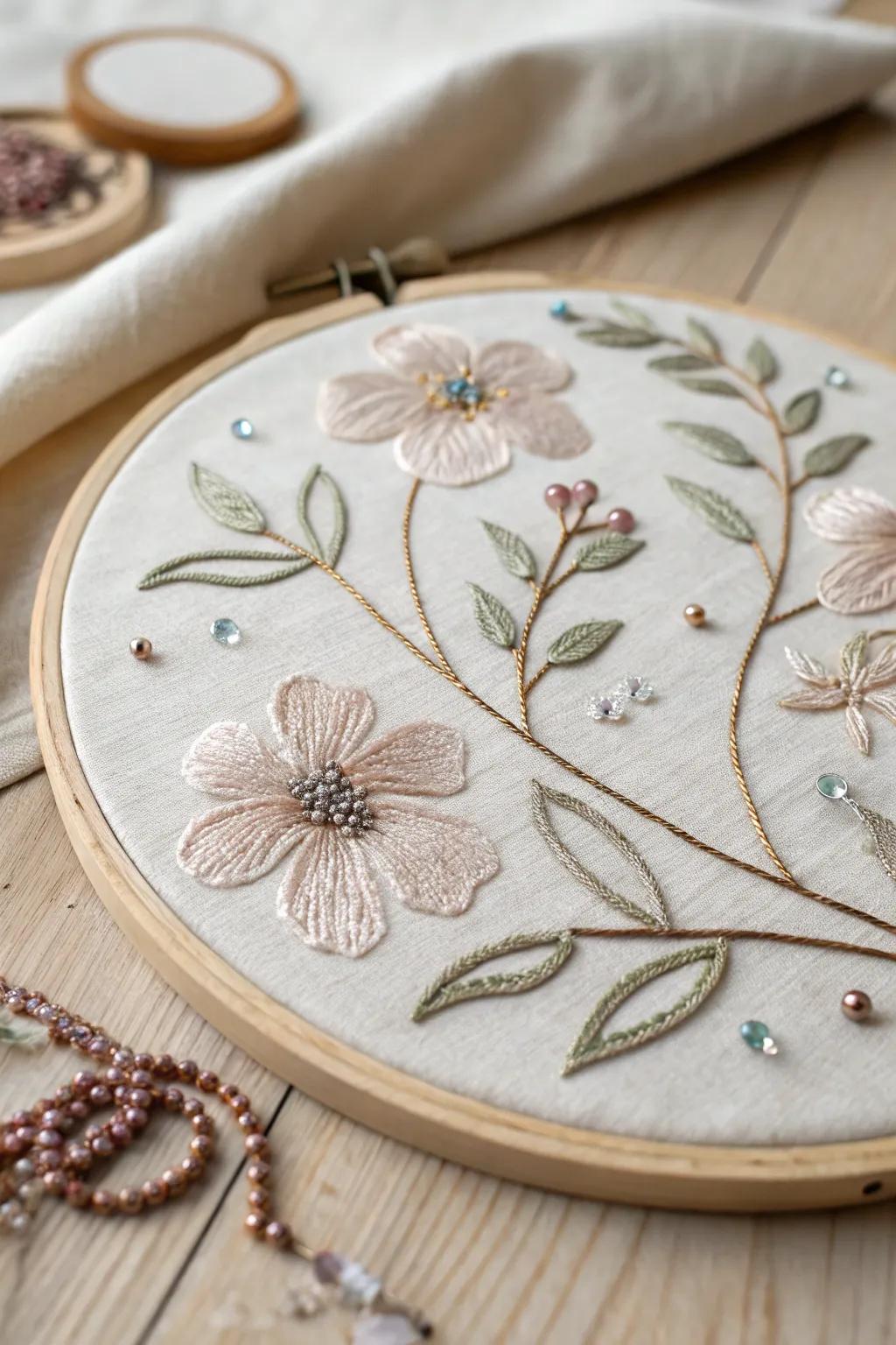 Elevate your stitching through a hint of sparkle and texture. #Craftsmanship #ScandiBoho