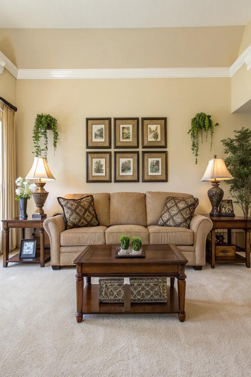 Symmetry produces a harmonious and balanced living space.