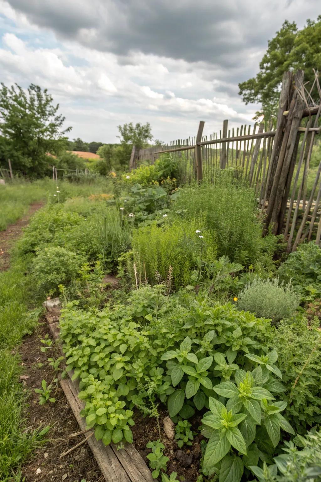 A wild tea patch, letting nature to surprise with new herbal flavors.