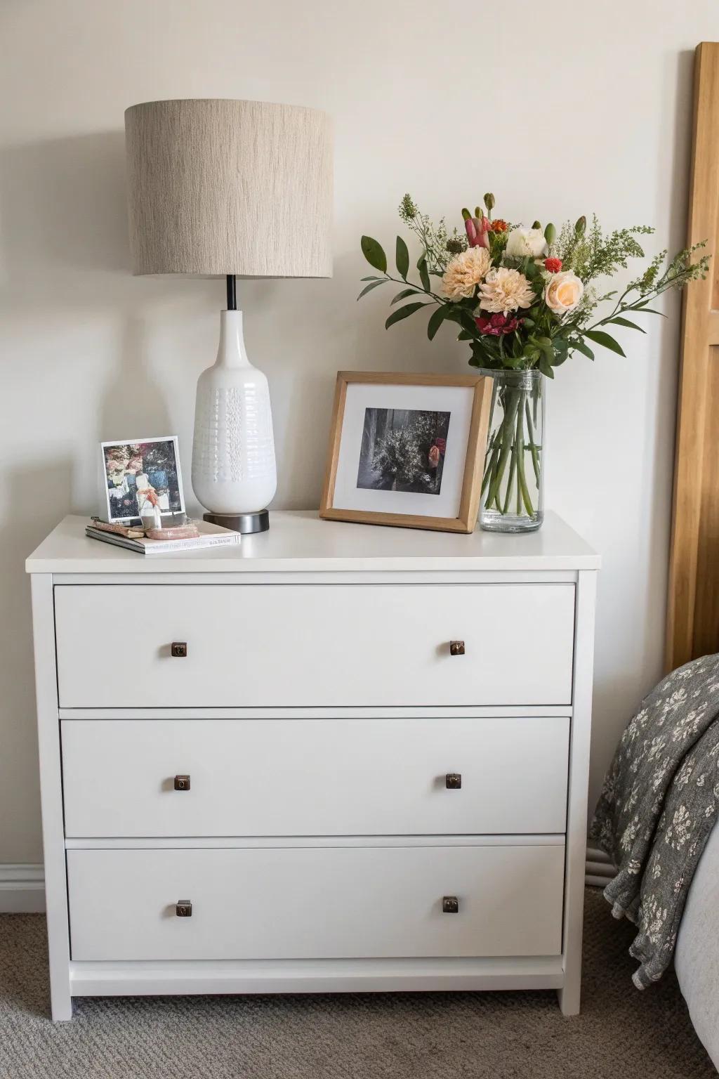 Simple and neat dresser.