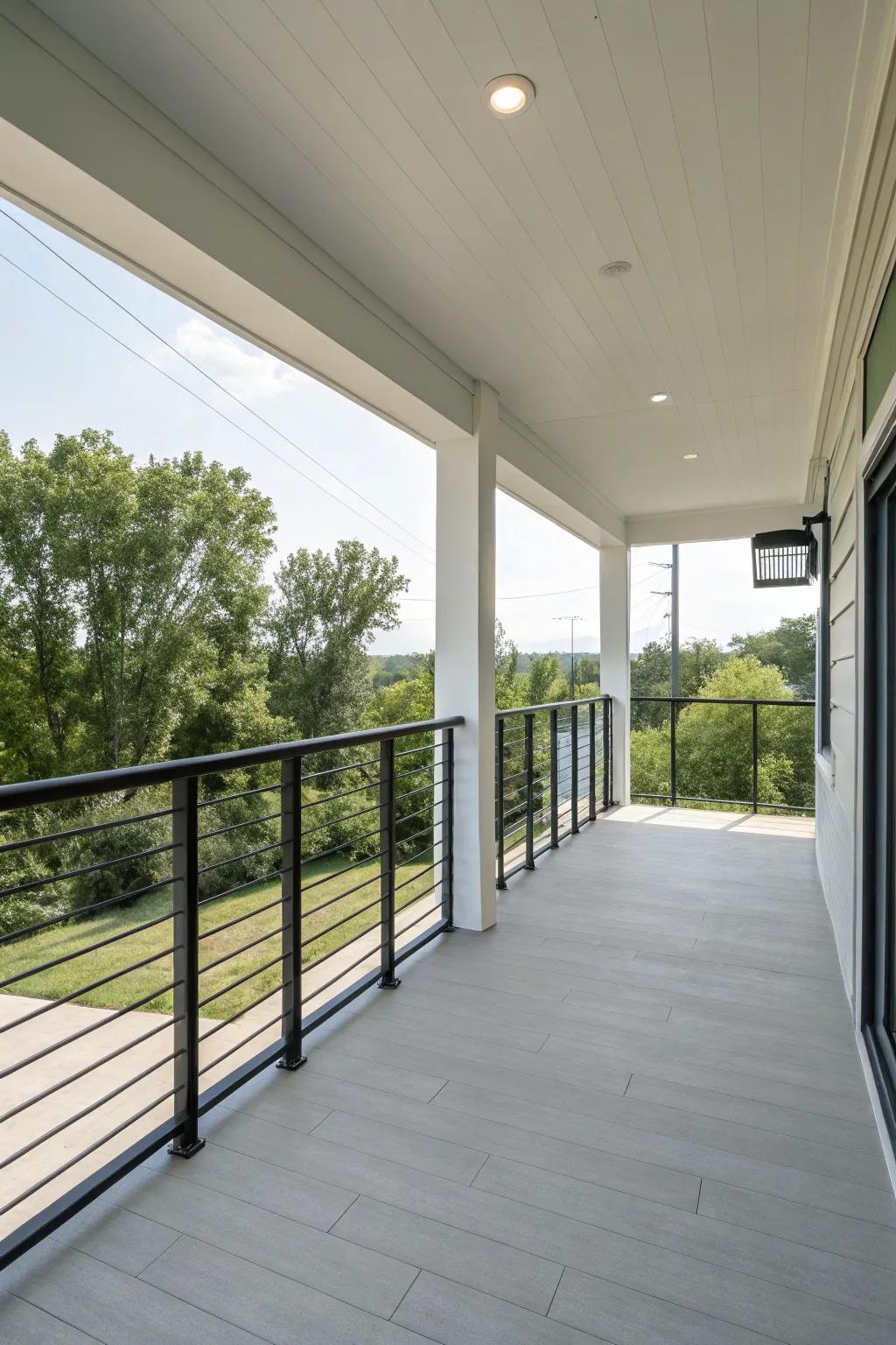 Achieve peace with a minimalist porch design.
