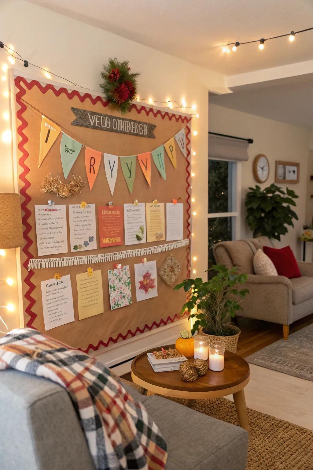 Turkey trivia brings an interactive and educational element to the display.