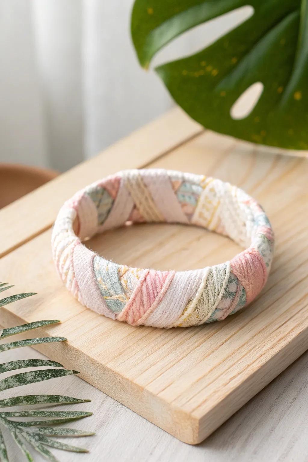 Transfigure your cuffs into boho-chic valuables through a nuance of textile enchantment.