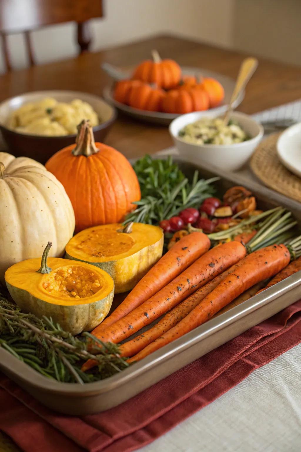 Showcasing seasonal veggies celebrating peak flavors.