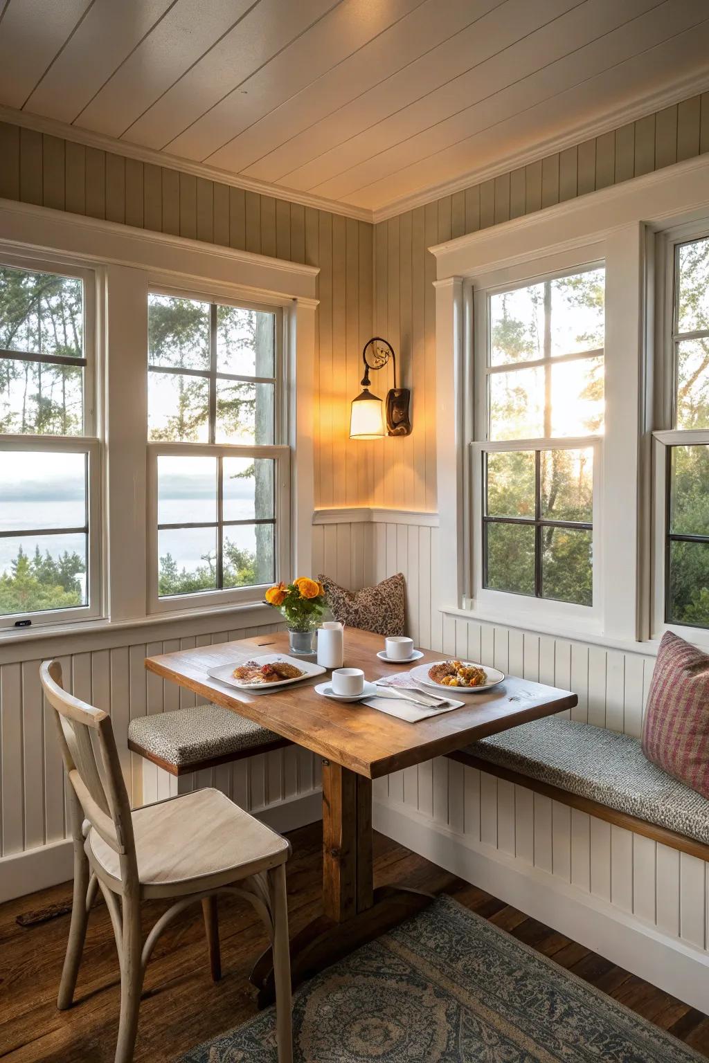 Add charm with decorative paneling.